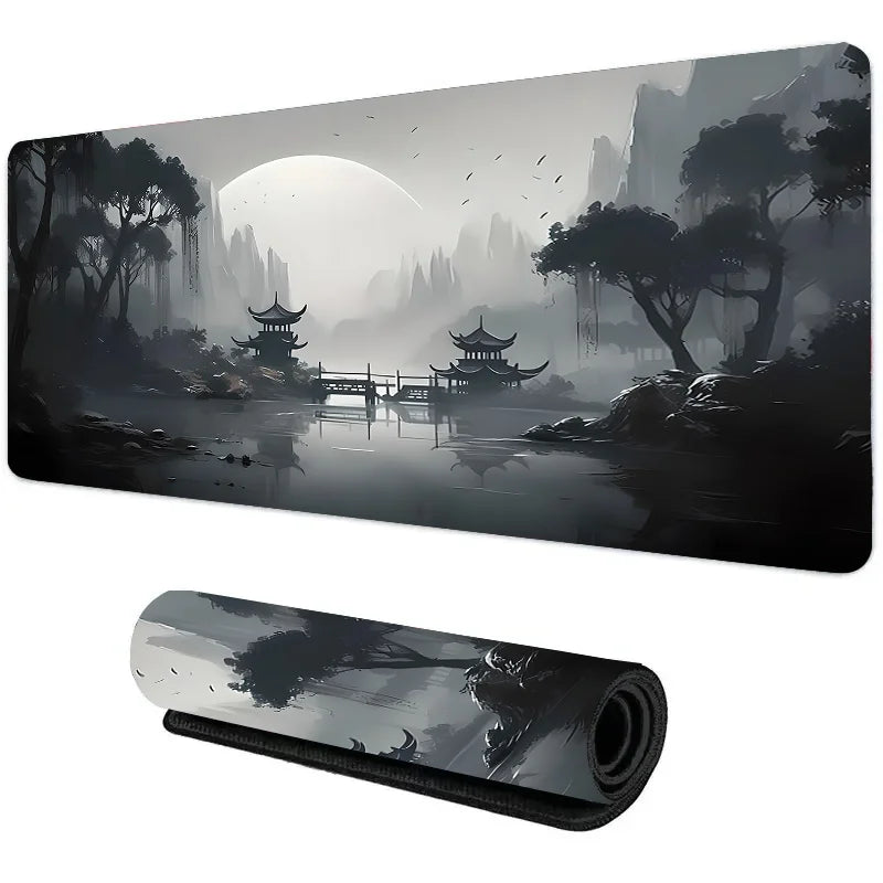Anime Aesthetic Sky And Moon Mouse Pads / Non Slip