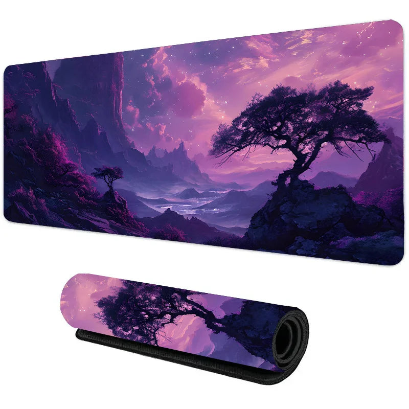 Anime Aesthetic Sky And Moon Mouse Pads / Non Slip