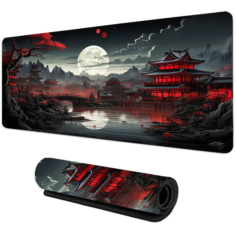 Anime Aesthetic Sky And Moon Mouse Pads / Non Slip