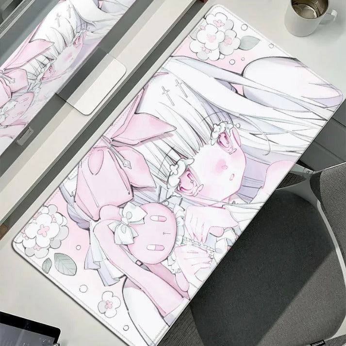 Anime Aesthetic Cute Angel Girls Mouse Pad / Non Slip